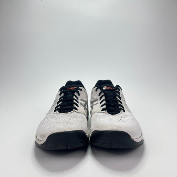 Asics Gel Game 7 White Leather Black Athletic Running 1041A042 Shoes Men\'s 7.5 main image 6